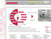 Tablet Screenshot of creform.de